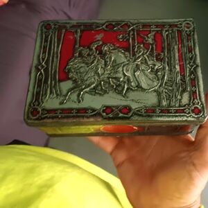 Decorative Red and Silver Box